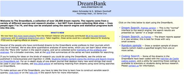 这个数据库搜集了2.4万个梦！AI找出梦境现实关联，帮你解梦