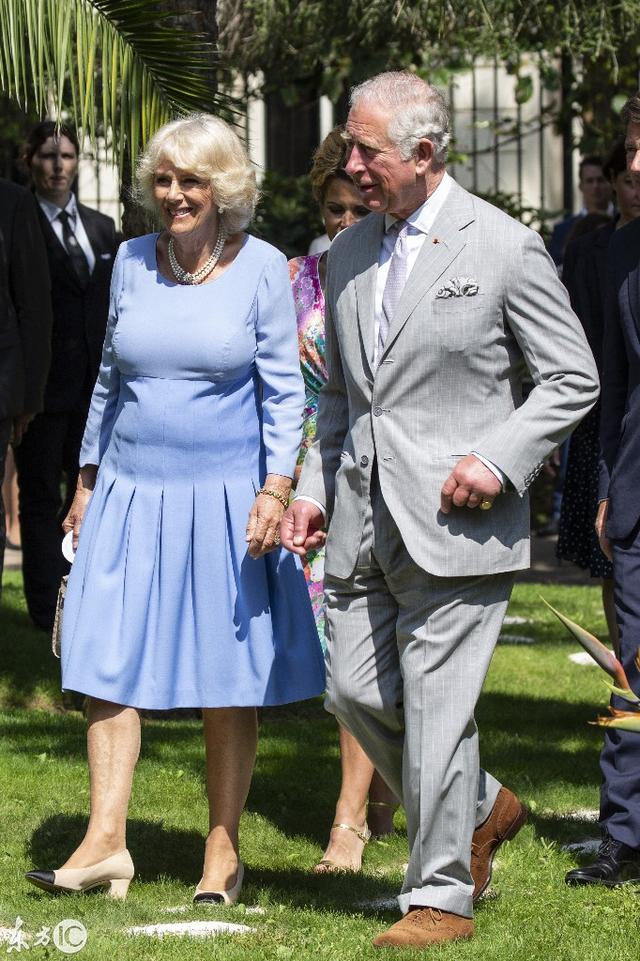 英国康沃尔公爵夫人卡米拉随夫访问法国，卡米拉面相身材皆如壮汉